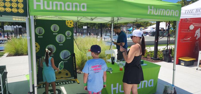 Humana pickleball tour, fan activation