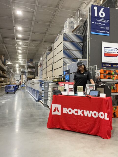 Rockwool product education, big box retail